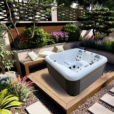 4 chỗ ngồi ngâm nước nóng ngoài trời Bồn tắm spa với Bluetooth không dây