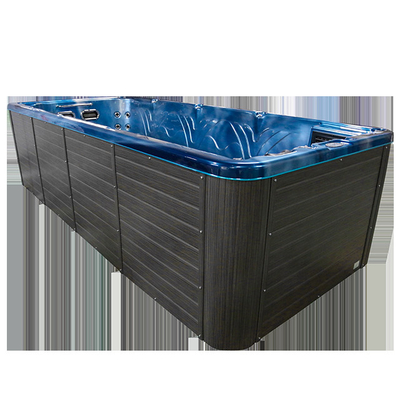 5 mét Thiết kế mới Bể bơi vô tận acrylic Bể bơi ngoài trời Bồn tắm nước nóng Spa