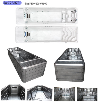 7 mét ngoài trời hồ bơi Acrylic Spa Bể bơi vô tận