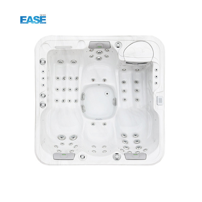 Nhà tắm spa ngoài trời màu trắng Acrylic Spa Balboa System 54 Tổng số máy bay phản lực