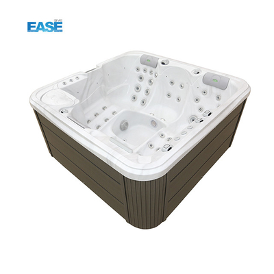Nhà tắm spa ngoài trời màu trắng Acrylic Spa Balboa System 54 Tổng số máy bay phản lực
