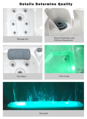 27pcs Jets 2 Lounges Outdoor Spa Hot tub Bể nước nóng Massage Hot tub
