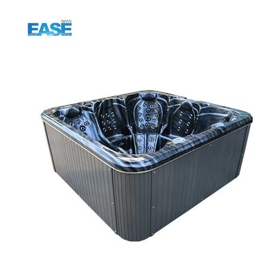 Bồn tắm nước nóng Spa Massage trắng ngoài trời 124Pcs tổng số máy bay phản lực 1 ghế dài