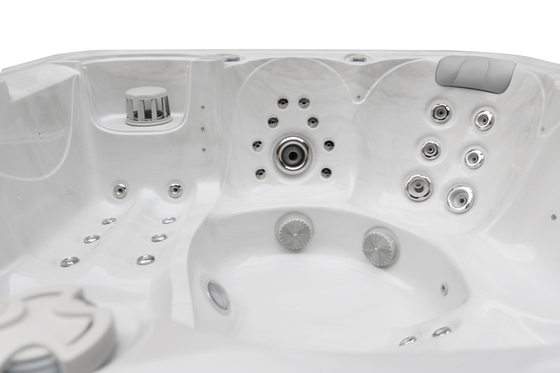Jacuzzi Bể bơi ngoài trời Spa Massage Acrylic Bồn tắm tự vệ sinh Bể bơi spa cho 6 người