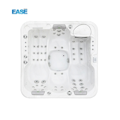 2 phòng khách 2 ghế massage bồn tắm với vỏ Acrylic trong đá cẩm thạch trắng và dung lượng spa