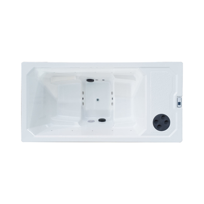 2 người Acrylic hình chữ nhật nước đá bồn tắm vận động viên trị liệu lạnh ngâm với máy lạnh