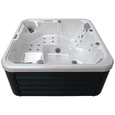 Bồn tắm nước nóng hình chữ nhật thơm với 1pc ánh sáng dưới nước và 1pc bơm lưu thông