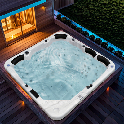 Phòng dưỡng nước ngoài SPA Bể bơi Máy xả khí Massage Whirlpool Bồn tắm nước nóng Với đèn LED