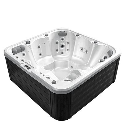Spa bồn tắm nước nóng ngoài Acrylic Spa tùy chỉnh Jacuzzi Outdoor Spa 6 người Massage Spa Bồn tắm nước nóng với đèn LED