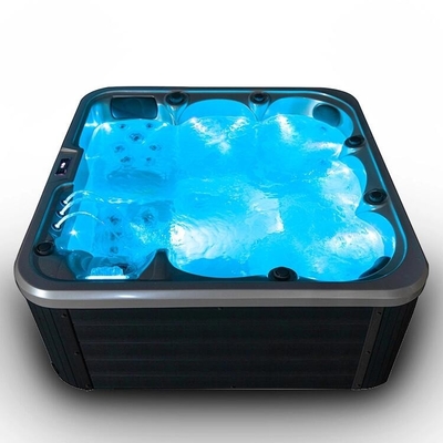 Spa bồn tắm nước nóng ngoài Acrylic Spa tùy chỉnh Jacuzzi Outdoor Spa 6 người Massage Spa Bồn tắm nước nóng với đèn LED