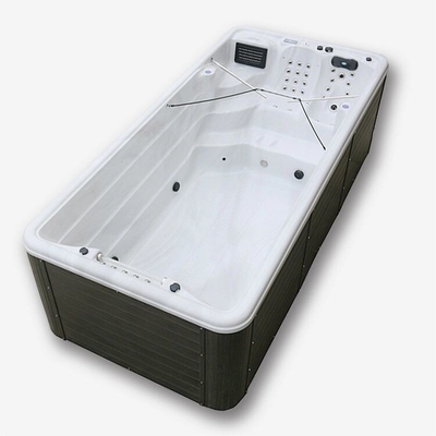 Bể bơi vô tận sang trọng cho khu vườn bồn tắm spa với máy bay phản lực bơi spa ngoài trời