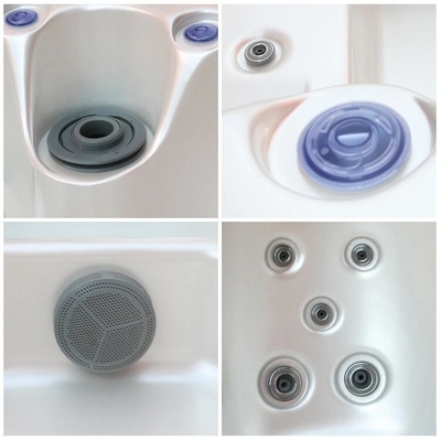 Bồn tắm nước nóng ngoài sang trọng cho 5 người với bồn tắm nước nóng massage bồn tắm acrylic với loa Bluetooth
