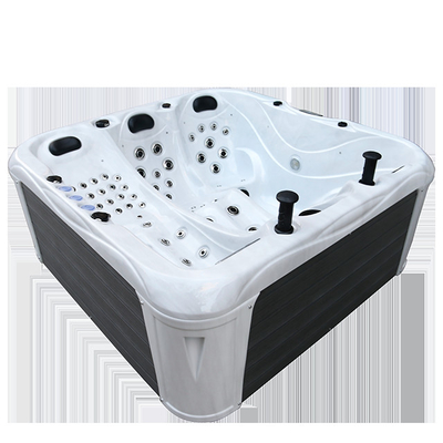 Bồn tắm nước nóng vườn sang trọng cho 4 người Người lớn Acrylic spa Bồn tắm nước nóng với chức năng massage cho ngoài trời