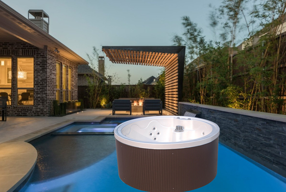 5 người Acrylic Shell bồn tắm nước nóng với máy sưởi 3kW và loa Bluetooth
