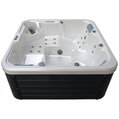 3 người vui vẻ hình chữ nhật bồn nước nóng với đèn LED và bộ lọc 1pc