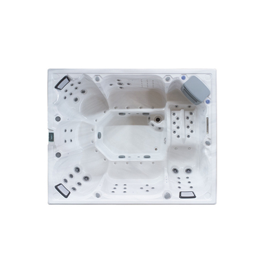 Bồn tắm nước nóng hình chữ nhật điện với 73 máy bay phản lực và 16 máy bay phản lực không khí