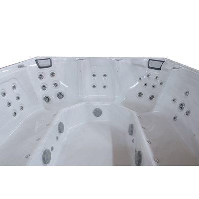Bồn tắm nước nóng hình chữ nhật điện với 73 máy bay phản lực và 16 máy bay phản lực không khí
