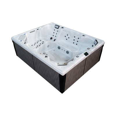 Bồn tắm nước nóng hình chữ nhật điện với 73 máy bay phản lực và 16 máy bay phản lực không khí