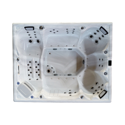 89-Jet Acrylic Hot Tub 8 người Jacuzzi ngoài trời SPA 600-pound dung lượng
