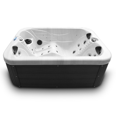 Bồn tắm nước nóng acrylic 2 người Bồn tắm nước nóng mát-xa trong vườn Bồn tắm spa có đèn Led