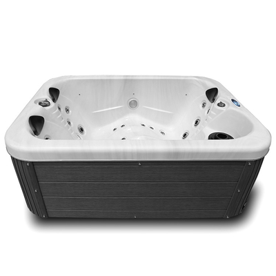 Bồn tắm nước nóng acrylic 2 người Bồn tắm nước nóng mát-xa trong vườn Bồn tắm spa có đèn Led
