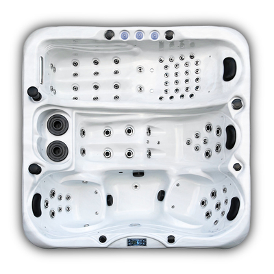 Deluxe Big Size Square Acrylic Bồn tắm Whirlpool cho Jacuzzi