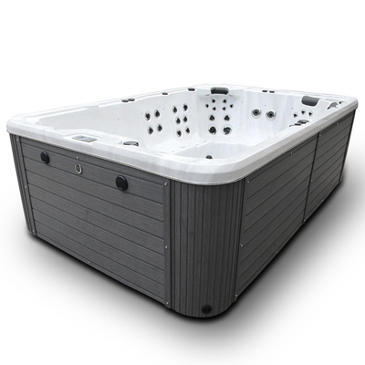 8 10 người Bể bơi acrylic ngoài trời Bồn tắm nước nóng SAA để tập thể dục bơi lội 3500L