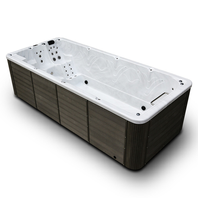 Bể bơi vô tận Spa bể bơi ngoài trời với đèn Led dưới nước