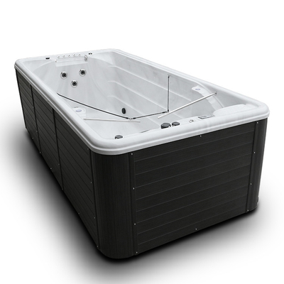 Bể bơi vô tận Spa bể bơi ngoài trời với đèn Led dưới nước