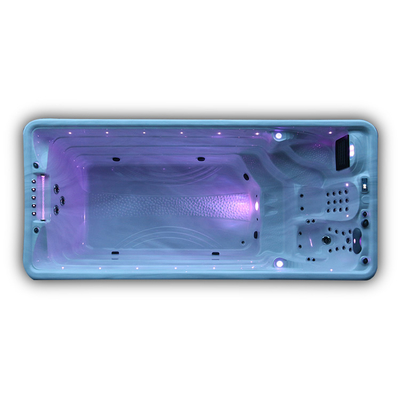 Bể bơi vô tận Spa bể bơi ngoài trời với đèn Led dưới nước