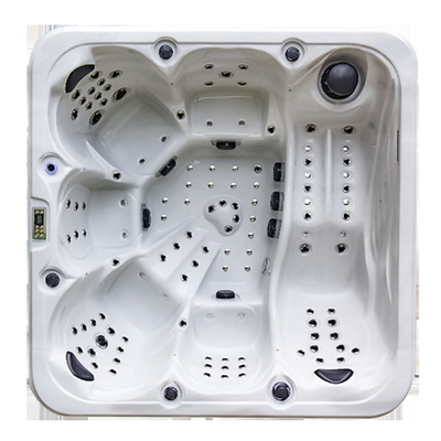 Sang trọng Acrylic Bồn tắm massage xoáy nước lớn Bồn tắm nước nóng Spa ngoài trời