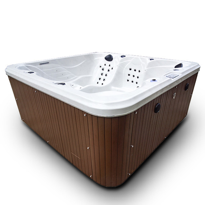 Sang trọng Acrylic Bồn tắm massage xoáy nước lớn Bồn tắm nước nóng Spa ngoài trời