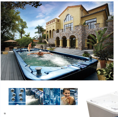 Hồ bơi Spa 2 khu sang trọng Bể bơi xoáy nước Bể bơi ngoài trời vô tận