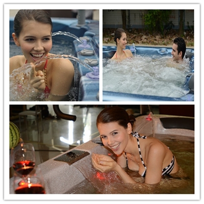 Hồ bơi Spa 2 khu sang trọng Bể bơi xoáy nước Bể bơi ngoài trời vô tận