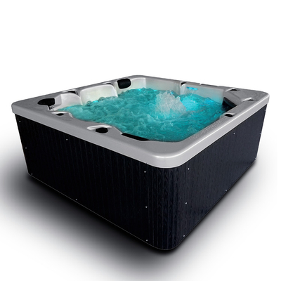 5 người Kích thước lớn Bồn tắm massage thủy lực Acrylic Bồn tắm nước nóng Spa với vòi phun bọt khí