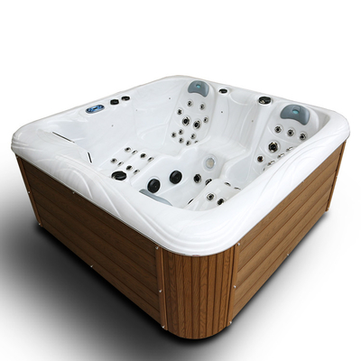 Jacuzzi ngoài trời Acrylic Massage Spa bồn tắm cho 4 người để thư giãn hydrotherapy