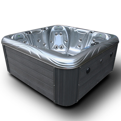 Máy sưởi 3KW Bồn tắm Spa ngoài trời dành cho 5 người trong vườn với máy bay phản lực mát-xa