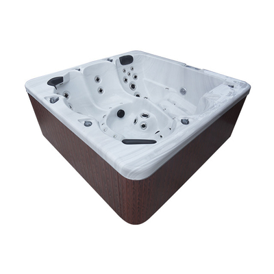 Spa giải trí cho 6 người Bồn tắm nước nóng ngoài trời có đèn Led dưới nước