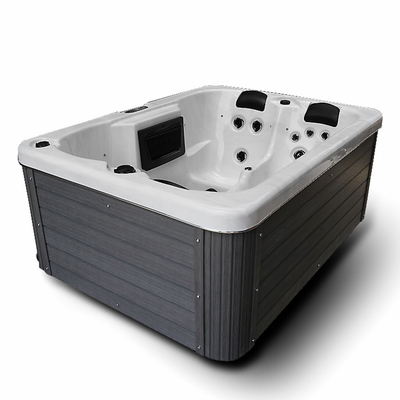 3 chỗ ngồi bồn tắm nước nóng sau bồn tắm mát xa thủy lực Bồn tắm spa ngoài trời với 30 vòi phun