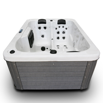 3 chỗ ngồi bồn tắm nước nóng sau bồn tắm mát xa thủy lực Bồn tắm spa ngoài trời với 30 vòi phun
