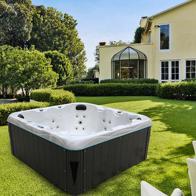 Khu vườn Bồn tắm nước nóng ngoài trời Bồn tắm nước nóng 7 chỗ Bồn tắm massage Hydro vuông