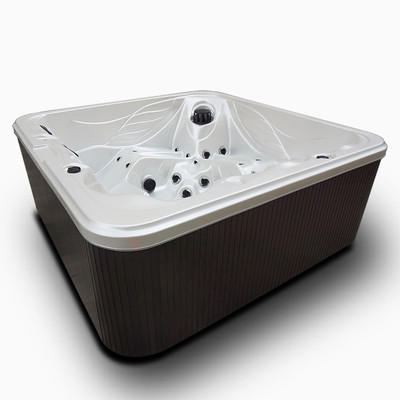 Acrylic Bồn tắm nước nóng 5 người Bồn tắm nước nóng ngoài trời Bồn tắm spa ngoài trời có massage