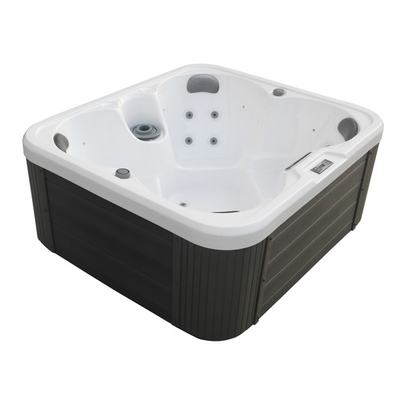 3KW Vuông 4 Chỗ Bồn tắm Xoáy nước Spa Bồn tắm Nước nóng Massage Thủy liệu pháp Spa Ngoài trời