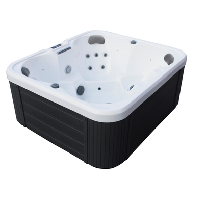 Pearl White 4 chỗ Bồn tắm tạo sóng massage Bồn tắm nước nóng ngoài trời