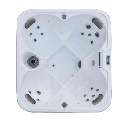 Pearl White 4 chỗ Bồn tắm tạo sóng massage Bồn tắm nước nóng ngoài trời