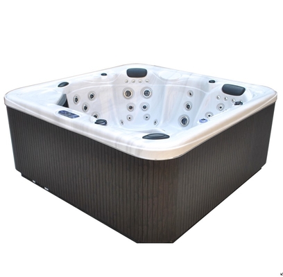 Biệt thự cho 6 người Bồn tắm massage Bồn tắm nước nóng Acrylic Spa với máy xông hơi