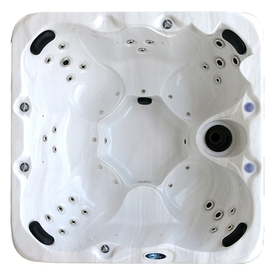 Đa chức năng Led Light Acrylic Spa Massage Bồn tắm nước nóng Spa ngoài trời cho 7 người