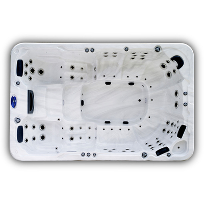 Bể bơi Spa ngoài trời bằng acrylic Bể bơi vô tận Bể sục SPA ngoài trời