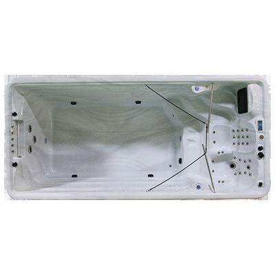 4,8m Spa ngoài trời Bồn tắm nước nóng Vô tận Spa Bể bơi acrylic