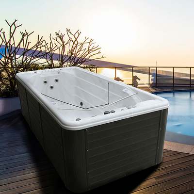Sang trọng Acrylic Bể bơi vô tận Bể bơi ngoài trời Xoa bóp Xoa bóp Spa